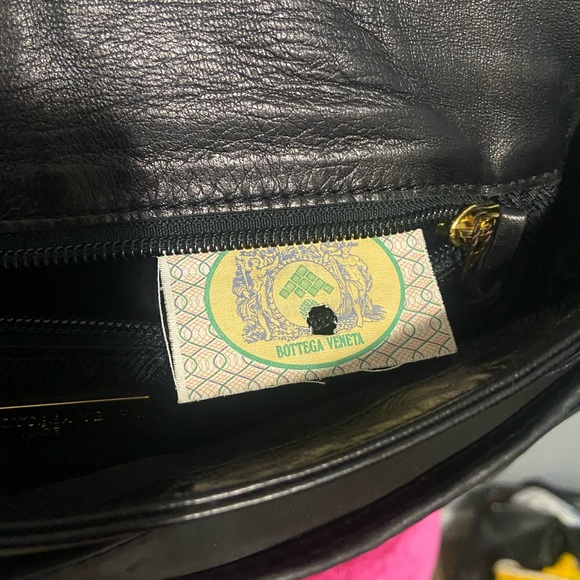 Bottega veneta black leather crossbody bag - Picture 8 of 9